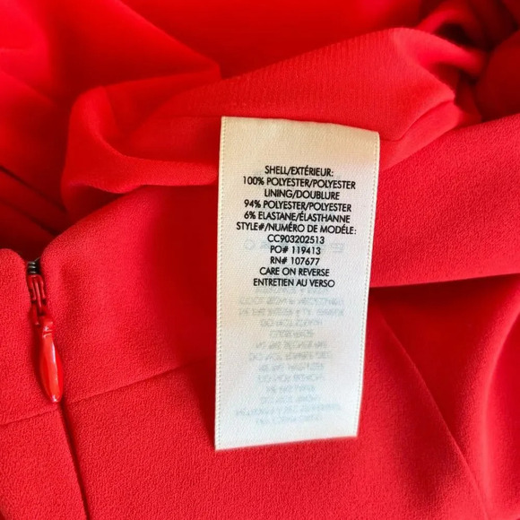 Alice and Olivia Kristy Wrap-Effect Crepe Halterneck Dress In Red Size 0 - Picture 9 of 10